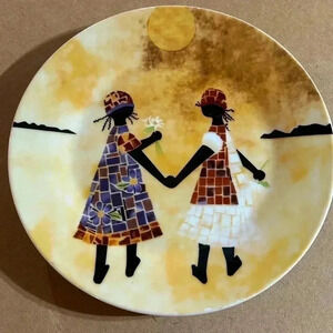 African American Folk Mayfair Collection Dish